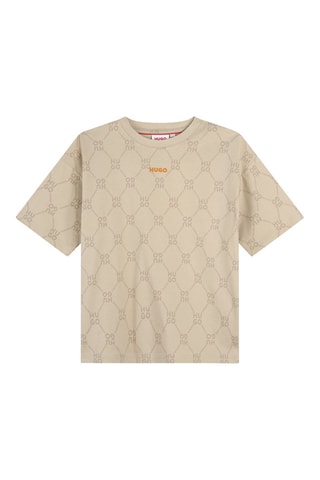T-shirt en coton biologique - Beige - Hugo