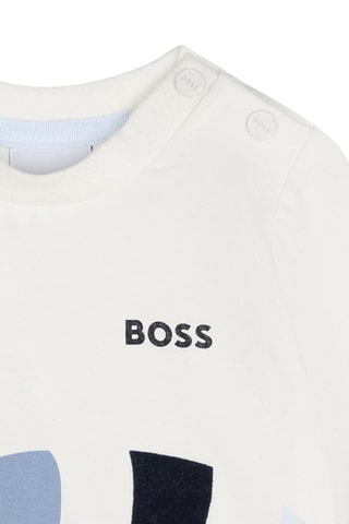 T-shirt en coton biologique - Blanc - Boss