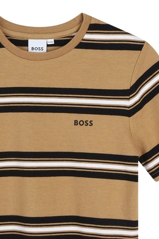 T-shirt - Marron et blanc - Boss