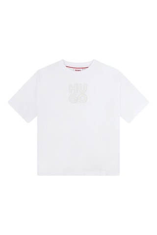 T-shirt en coton biologique - Blanc - Hugo