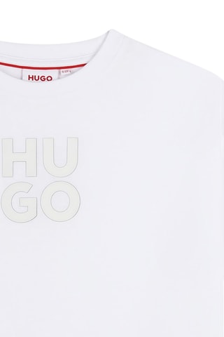 T-shirt en coton biologique - Blanc - Hugo