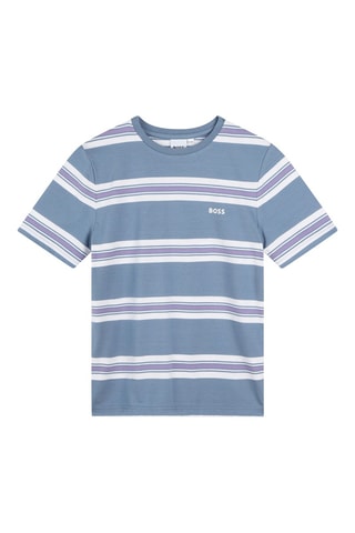 T-shirt - Gris et blanc - Boss