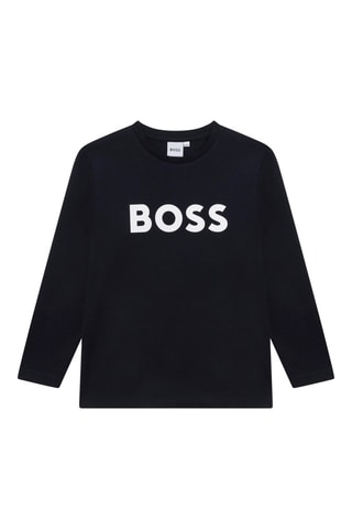 T-shirt regular - Bleu foncé - Boss