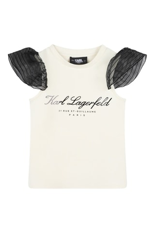 T-shirt - Ecru - Karl Lagerfeld