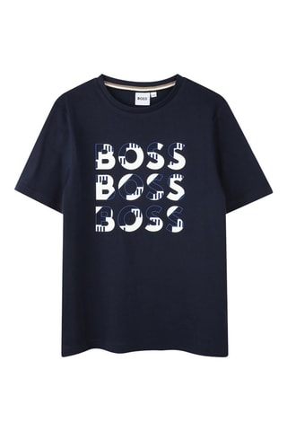 T-shirt regular - Bleu marine - Boss