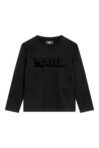 T-shirt en coton biologique - Noir - Karl Lagerfeld