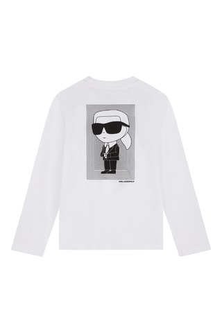 T-shirt en coton biologique - Blanc - Karl Lagerfeld