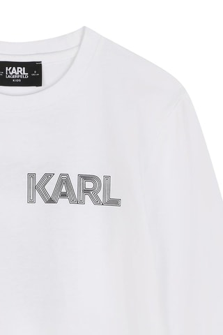 T-shirt en coton biologique - Blanc - Karl Lagerfeld