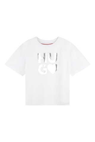 T-shirt en coton biologique - Blanc - Hugo