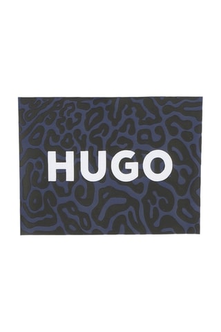 T-shirt oversize - Blanc et bleu marine - Hugo