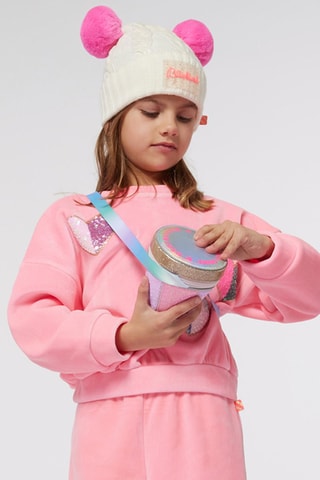 Sweat en velours - Rose - Billieblush