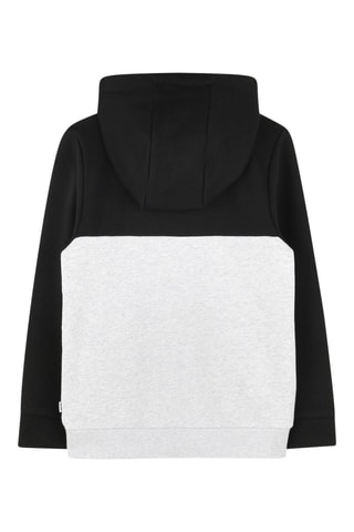 Sweat à capuche - Noir et gris clair chiné - Boss