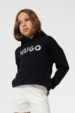 Sweat à capuche - Noir - Hugo