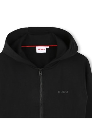 Sweat à capuche - Noir - Hugo
