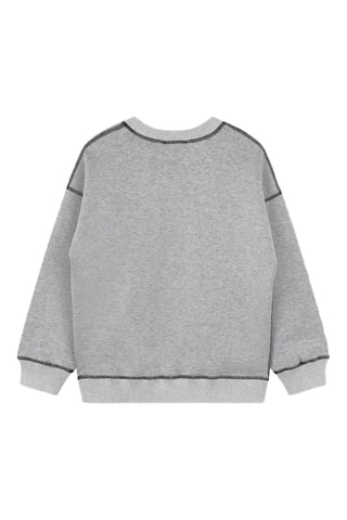 Sweat réversible - Gris chiné - DKNY