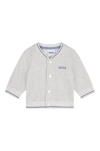 Ensemble 3 pièces en coton biologique - Gris clair - Boss