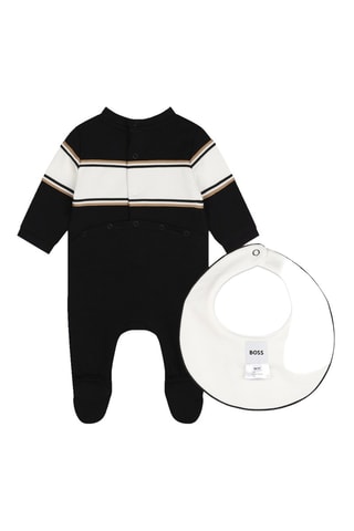 Dors-bien et bavoir en coton biologique - Noir - Boss