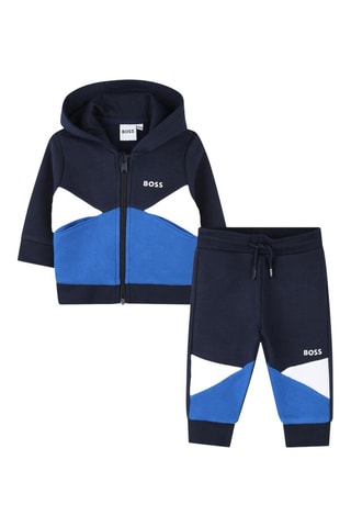 Sweat à capuche et jogging - Bleu - Boss