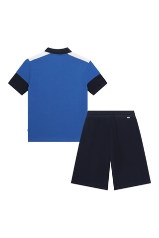 Polo et bermuda - Bleu - Boss