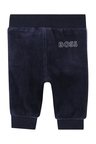Sweat à capuche et pantalon en coton biologique - Bleu marine - Boss