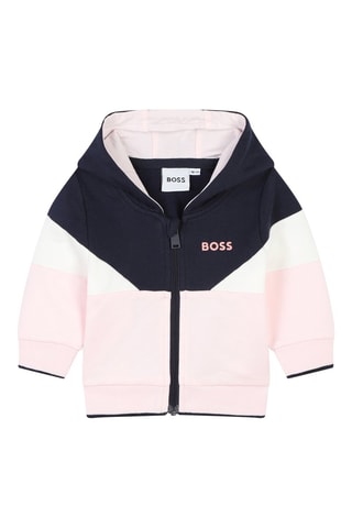 Ensemble 3 pièces en coton biologique - Rose et noir - Boss