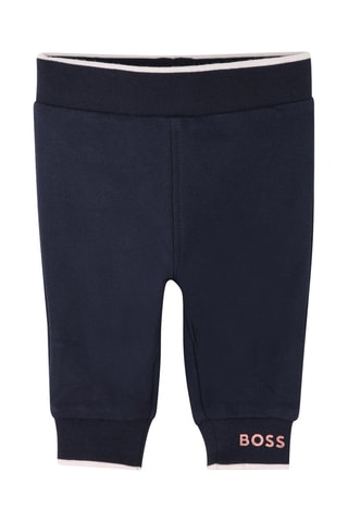 Ensemble 3 pièces en coton biologique - Bleu marine et rose - Boss