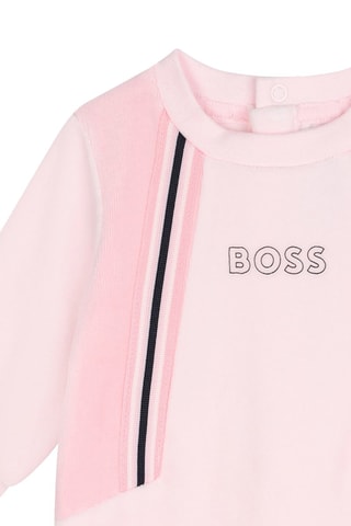 Grenouillère en coton biologique - Rose - Boss