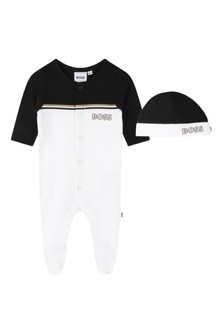 Grenouillère et bonnet - Noir et blanc - Boss