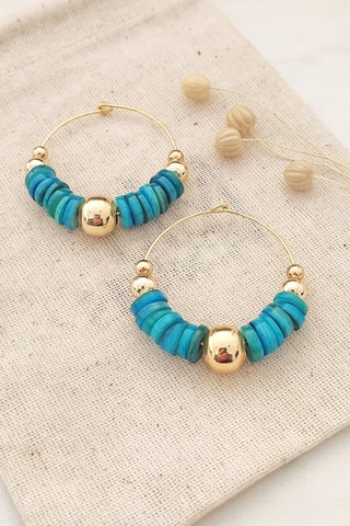 Criollas bañadas en oro fino amarillo - Coral