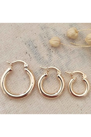 Trío de criollas - Latón chapado en oro 