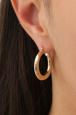 Argolas - Latão banhado a ouro 