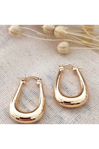 Argolas - Latão banhado a ouro 