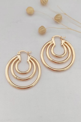 Argolas Banhadas a ouro amarelo