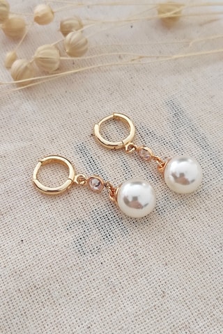 Pendientes bañados en oro fino amarillo