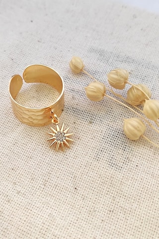 Brazalete de latón chapado en oro amarillo - Circones