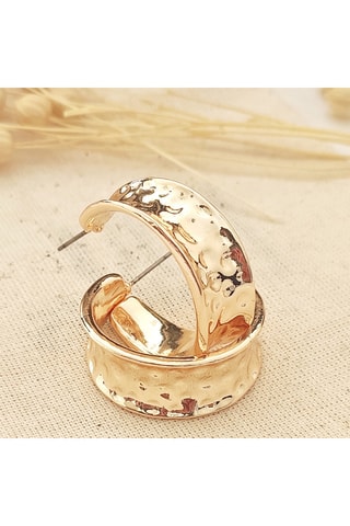 Meias argolas - Latão banhado a ouro