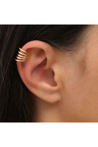 Earcuff - Latón chapado en oro