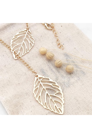 Collar - Latón chapado en oro 