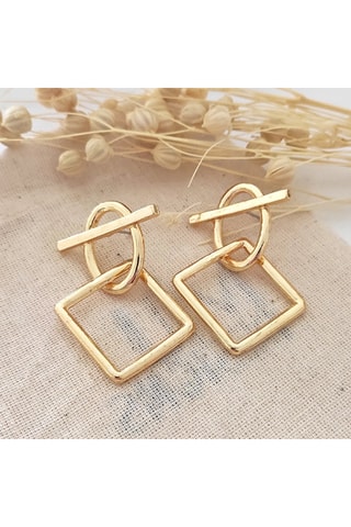 Pendientes - Latón chapado en oro