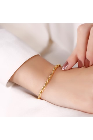 Pulsera - Latón chapado en oro 