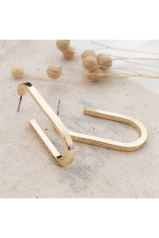 Brincos - Latão banhado a ouro 