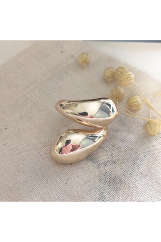 Anillo ajustable - Latón chapado en oro