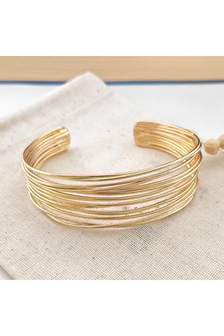 Brazalete - Latón chapado en oro 