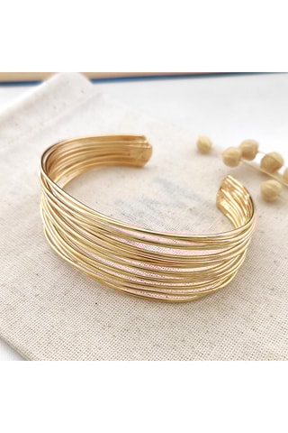 Brazalete - Latón chapado en oro 