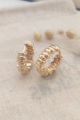 Argolas Banhadas a ouro amarelo fino