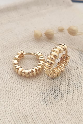 Argolas Banhadas a ouro amarelo fino