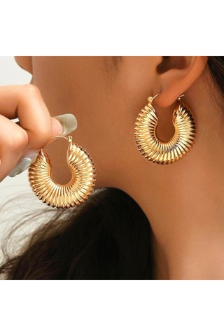 Argolas - Latão banhado a ouro