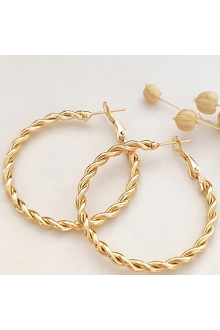 Argolas - Latão banhado a ouro