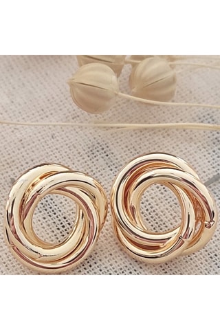 Pendientes - Latón chapado en oro 