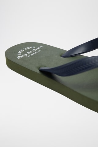 Chinelos de dedo - Caqui